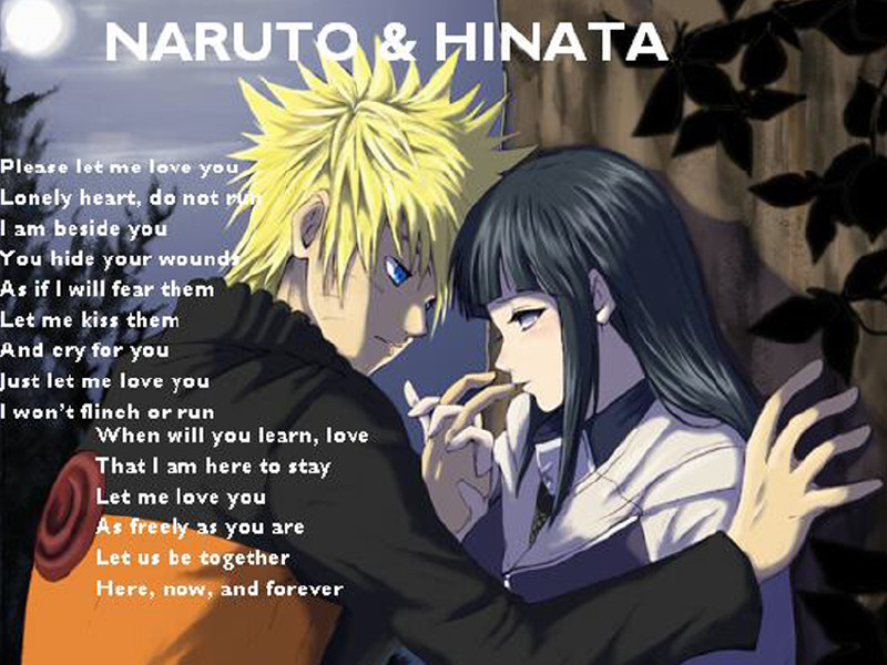 Backgrounds » Anime » love poem naruto and hinata