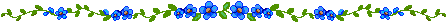 blue flower divider