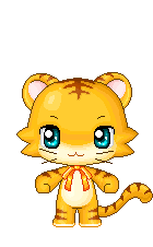 cute kawaii lil tiger