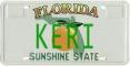 keri, florida, license plate