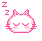 pink kitty zzzzz