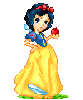 Snow White with apple