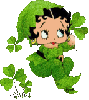 Cute Betty Boop all ready for St. Patricks Day