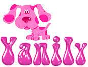 yanily, blues clues, magenta