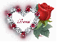 Roni - Diamond Heart Rose