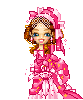 Pink princess animated doll 