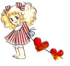Girl burning hearts