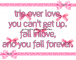you fall forever