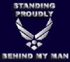 Standing behind my Air Force man