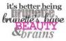 It's Better Being Brunette, Brunettes Have Beauty & Brains