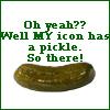 My icon has a pickle.