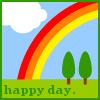 Happy day rainbow