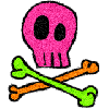 colorful skull