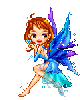 Cute blue fairy
