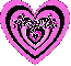 Angela (pink and black heart)