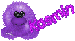 Purple Fuzzy Kasmin