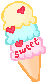 cute kawaii sweet yummy icecream