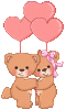 pink hert balloons