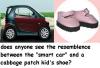 smart car vs cabbage patch shoe