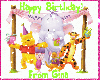 Pooh & Friends Birthday Day Party (with sparkles)- Happy Birthday From Gina
