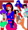the mitsumi(yasuna's cusions)girls
