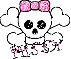 Missy-skull,pink bow