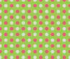 pink, green polka dots