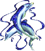 Dolphins with Ribbons