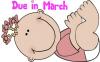 Cartoon Baby Girl- Due in March