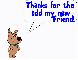 Scrappy Doo (word bubble)- Thanks for the add my new Friend!
