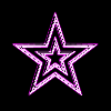 pink glowing star