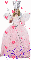 Glinda the Good Witch (Wizard of Oz) with floating hearts- Glinda
