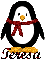 Penguin with Scarf and Name