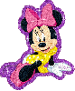 Minnie Mouse with glitter