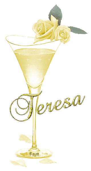 Rose Cocktail Glass Yellow - Teresa