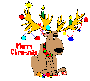 Reindeer with Christmas Ornaments (animated)- Merry Christmas
