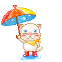 LIL KITTY WITH UMBRELLA