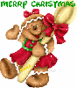 Christmas Gingerbread Girl (with snowfall effect)- Merry Christmas