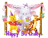 Pooh & Friends (sparkles)- Happy Birthday!