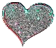 Blue and Pink Sparkly Heart