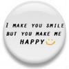 you make me happy button