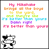 Milkshake cow