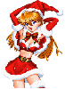 Christmas anime girl