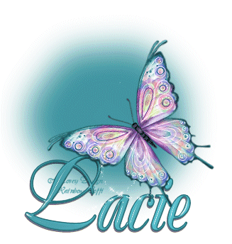 LACIE Teal Butterfly Bling