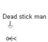 dead stick man