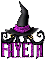 FAYETH Witch Hat n Boots Purple 