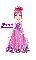 Purple/pink dress doll - Pami