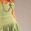 green dress