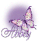 Butterfly Bling Purple Abbey