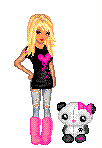 Girl and panda